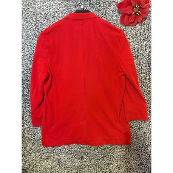 Paulo Solari Red Men’s Blazer Sport Jacket Size L Solid - Picture 6 of 12